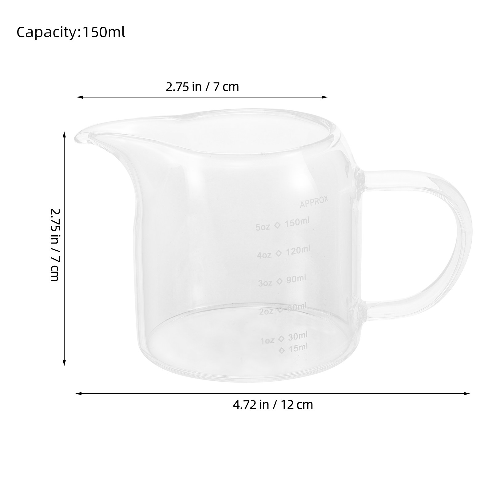 Tasse à mesurer en verre 150 m - Espresso Shot Glass avis et prix